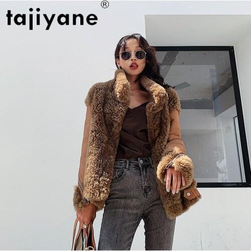 Winter Women Jacket 2021 Real Fur Coat Woman Genuine Sheepskin Jackets Womens 100%wool Coats Clothes Mujer Parkas TN850