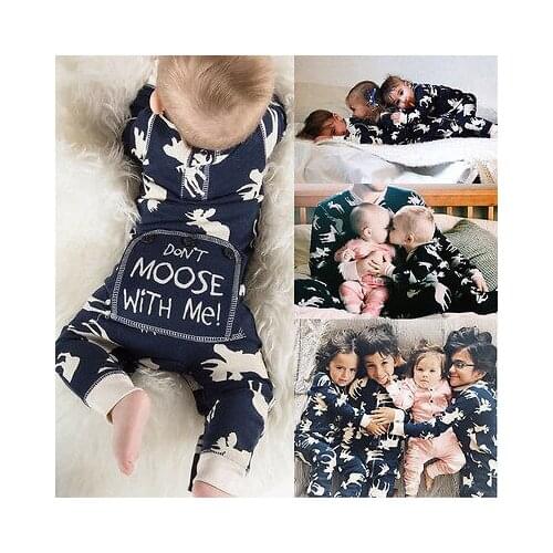 Fashion Baby Romper Infant Newborn Bebes Boy Girl Clothes Autumn Winter Long Sleeve Christmas Moose Jumpsuit Rompers