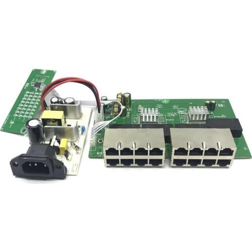 OEM New model 16 Port Gigabit Switch module Desktop RJ45 Ethernet Switch 10/100/1000mbps Lan Hub switch 16 portas motherboard