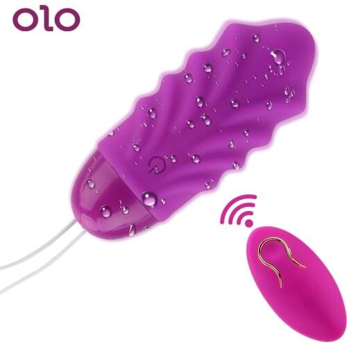 OLO 10 Speed Clitoris Stimulation Bullet Massager Wireless Remote Egg Vibrator Strapon Dildo Vibrators Sex Toys for Women