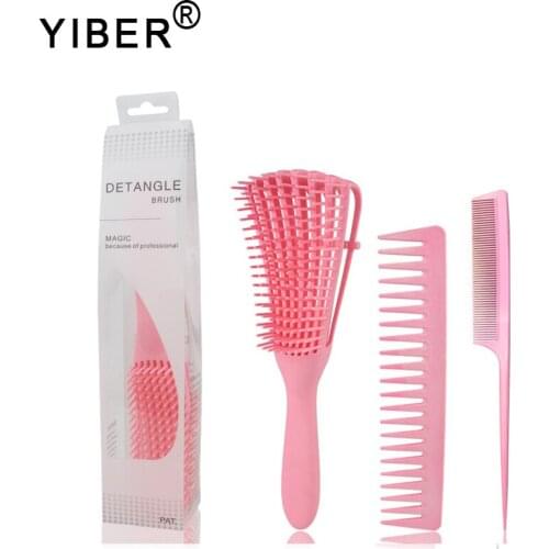 Adjust Hair Brush Brosse Tangle Hair Brush Anti-static Scalp Massage Hair Comb 4c Hair Detangler Brush for Curly Hair Styling