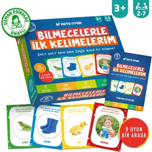 Bilmecelerle First My Words Box game