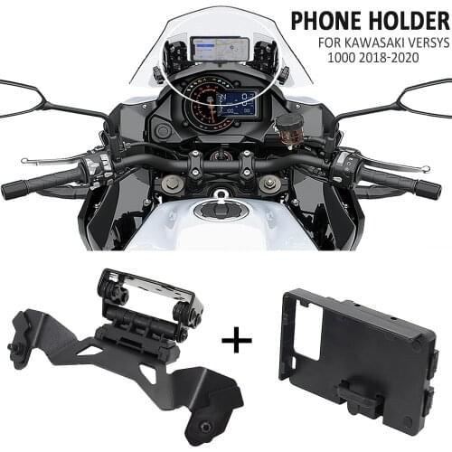 Motorcycle Stand Holder Phone GPS Navigaton Plate Bracket For Kawasaki Versys 1000 VERSYS1000 2018 2019 2020