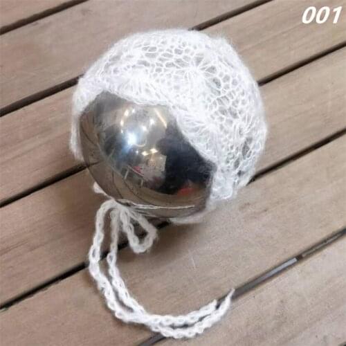 Newborn Photography Props, Handmade Crocheted Mohair Hat, Baby Photo Clothing