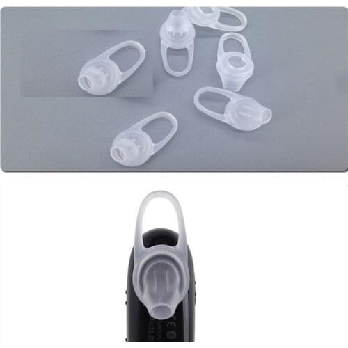 10Pcs Silicone Ear Bud Eartips Cushions For Universal Wireless Bluetooth Headphone Earphone Earplugs Replacement Clear/Black