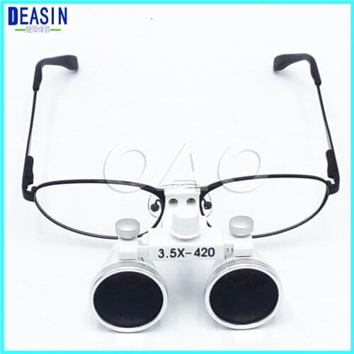 Dental glasses Dental Surgical Medical Magnifier Dental Loupes 3.5X 420mm
