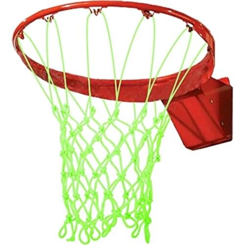 Nightlight Basketball Net Luminous Outdoor Glow In The Dark Portable Sun Powered Sports Nylon Glowing Night