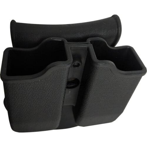 Tactical Waist Double Mag Case Plastic Magazine Pouches Universal For 9mm Pistol Glock USP 1911 Hunting Gear Gun Accessories