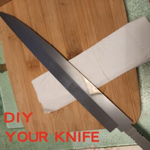2 3 4 5mm Thickness HSS white steel Make Multipurpose Knife Chopper Kitchen fruit knife blank steel heat Treated HRC60 61 62DIY