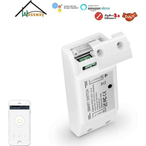 16A Relay Universal Breaker ON/OFF Controller Switch ZIGBEE for Light&fan Google Home Alexa Compatible