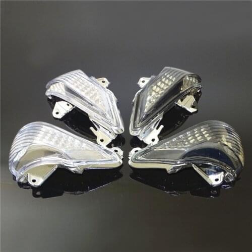 Waase Front Turn Signals Blinker Indicator Winkers Light Housing Lenses For Kawasaki Ninja 650R EX650 ER6N ER-6N 2009 2010 2011