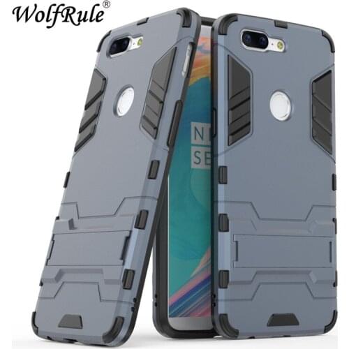 WollfRule For Cover Oneplus 5T Case for Oneplus 5T Silicone Rubber Robot Armor Hard Back Phone Cover Case for Oneplus 5T A5010