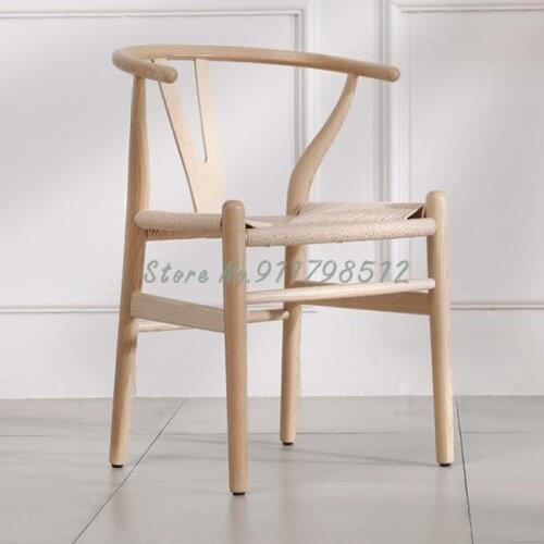 Y chair dining chair home solid wood chair backrest dining table chair Nordic net red dining chair wood desk makeup chair stool