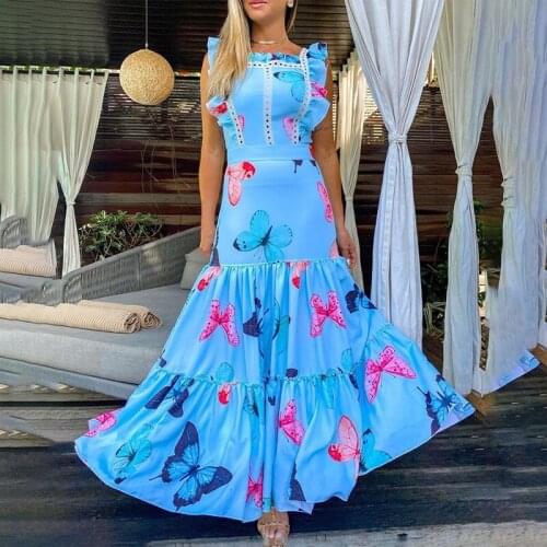 Синие летние платья YIWQFIRTUPASKMB China At AliExpress