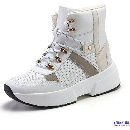 Boots For Women 2020 Winter Warm Snow Boots Thick Bottom Platform Booties Round Toe Combat Boots For Women Botas