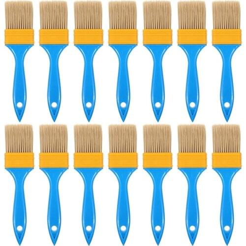 20Pcs Plastic Brush 2Inch Plastic Handle Nylon Filament Plant Brush Long Handle Plastic Brush
