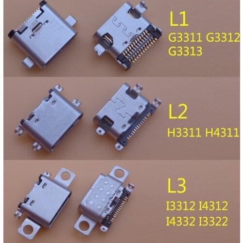 20pcs Usb Jack Connector Socket Charging Port Dock Plug For Sony Xperia L1 G3312 G3311 / L2 H4311 H3311 / L3 I3312 I4312