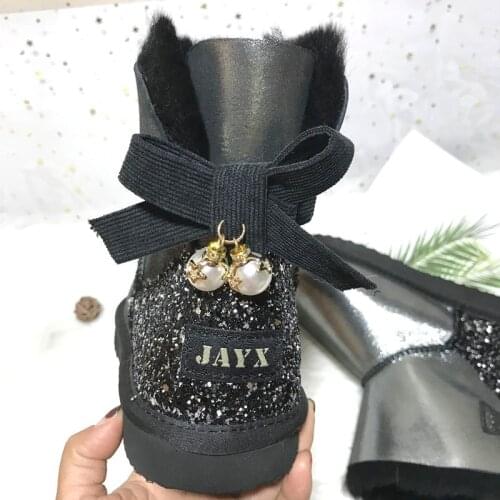 2020 fashion tassel authentic sheepskin leather snow boots natural fur winter boots womens warm 100% wool boots womens boots