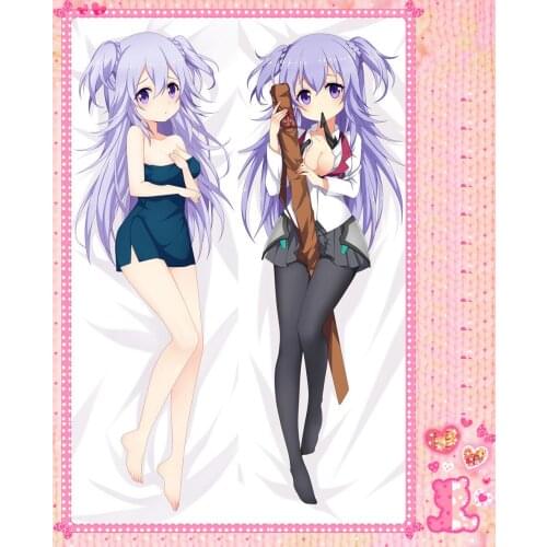 Anime Cartoon Gakusen Toshi Asterisk Double-Sided Bolster Hugging Pillow Case Pillow Cover Pillowcase Peach Skin 2 Way No.57030