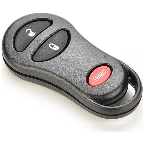 2 Button + 1 Panic Keyless Remote Case Fob For Chrysler Voyager PT Cruiser For Dodge Ram Dakota Durango Jeep Cherokee