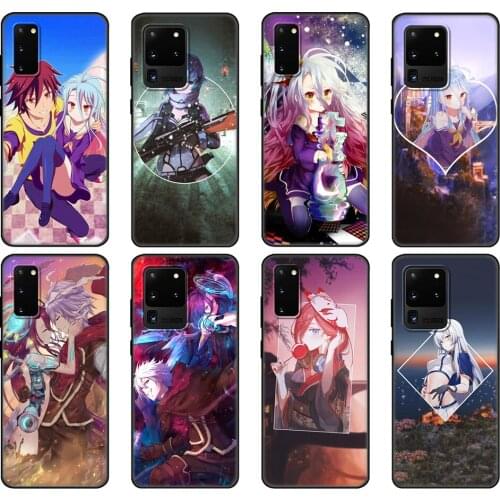 Black tpu Case For Samsung galaxy S20 /S20 PLUS/S20 ultra/S20+ /S20FE back cover Game NO Life Anime