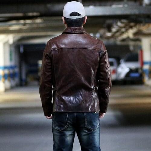 DBQB11 Rock Can Roll Read Description! Asian Size Super Quality Genuine Horse Leather Horsehide Stylish Jacket