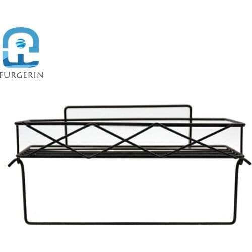 Towel Holder Bathroom Shower Organizer Punch-Free Kitchen Storage Rack Soap Box Wall Shelf Organizer FURGERIN