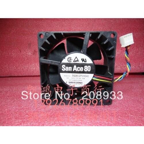 For SANYO For SANYO PG0812P1H041 12V 0.9A 8CM 8038 four-lane two-ball bearing +cooling fan