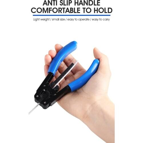 FTTH Optical Fiber Stripping Tool 5G Leather Cable Stripper Pliers 2.1*1.6mm Photoelectric Composite Cable Wire Stripper