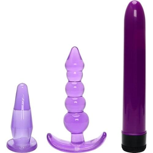 IKOKY 3PCS Anal Beads Female Masturbation Prostate Massage Sex Toys for Women Dildo Vibrator Butt Plug G Spot Stimulate