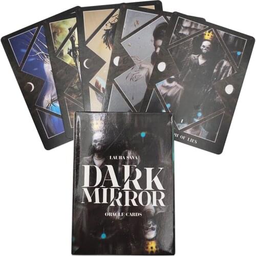 Dark Mirror Oracle Cards Divination Fate Gameplay 32 Sheet Tarot Cards Deck Family Entertainment Party Playing Board Game