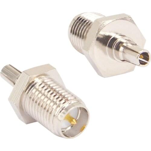 50PCS RF coax adapter RP SMA female to CRC9 nickelplated connector for 3G USB Modem