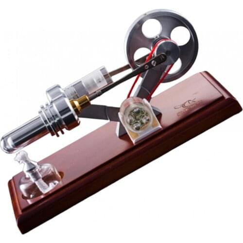 Hot Air Stirling Engine Generator Model Steam Power Kids Educational Toys