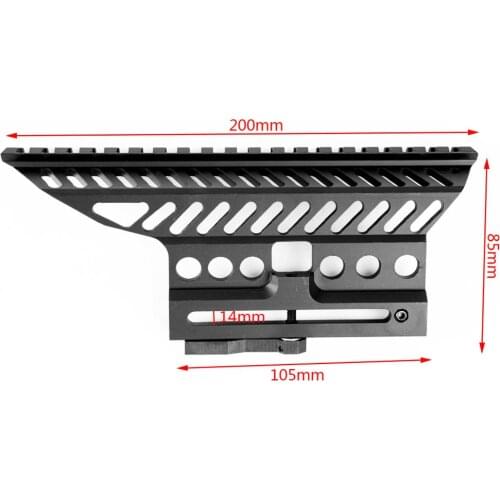 AK47 AK74 SAIGA Picatinny Weaver Side Mount Rail Quick QD 20mm picatinny Detach Double Side AK Scope Sight Mount Bracket Rifle