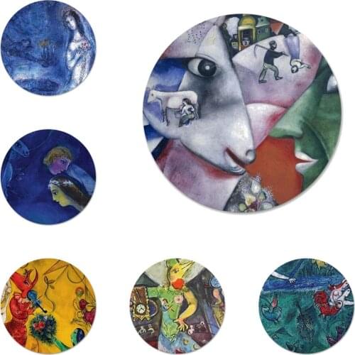 Marc Chagall Icons Pins Badge Decoration Brooches Metal Badges For Backpack Decoration