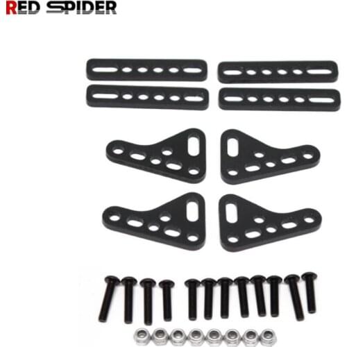 1pcs CNC Metal Double Shock Absorbers Damper Mount Stand for scx10 trx4 1/10 RC Crawler Car Damper Bracket Parts Accessories