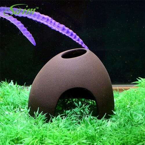 Mini Fish Breeding Hole for Aquarium Decorations Ceramic Aquarium Shrimp Shelter Hiding Cave Landscape Fish Tank Decoration