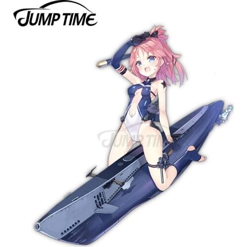 JumpTime 13 x 10.2cm Azur Lane Dace Anime Waifu Weatherproof Decal Laptop RV Car Sticker Windows Occlusion Scratch Car Styling
