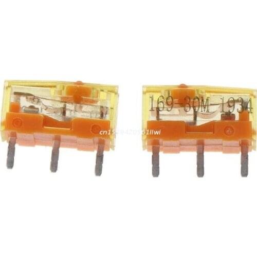 New Arrival 2Pcs/pack TTC Dustproof Gold Mouse Micro Switch Micro Button Gold Contactor 30 Million Click lifetime Dropship