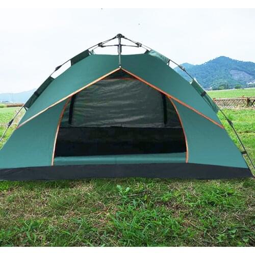 Automatic Backpacking Tent 2-3Person Aluminum Pole Lightweight Camping Tent Double Layer Portable Handbag for Hiking Travelling