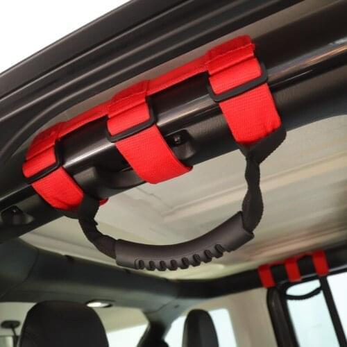 Roll Bar Mount Side Grab Handles Off Road Accessories for Jeep Wrangler JK CJ TJ VAN Auto Armrest Interior Car-Styling