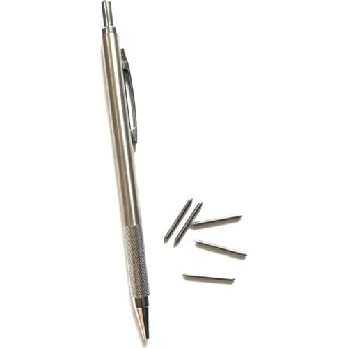 Silver Tungsten Tip Scriber Engraving Pen with Clip for Glass Ceramic Metal Sheet Engraving Pen-30