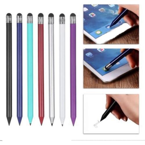 Universal Stylus Pen SmartPhone Writing Tool Capacitive Screen Touch Pen Plastic Round Pencil Styled Stylus Pen for iPhone