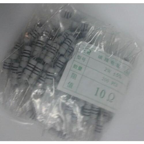 2W 1R-1M 1ohm to 1M 2W 1R to 1M 2W Carbon film 5% 200pcs/LOT Free shipping