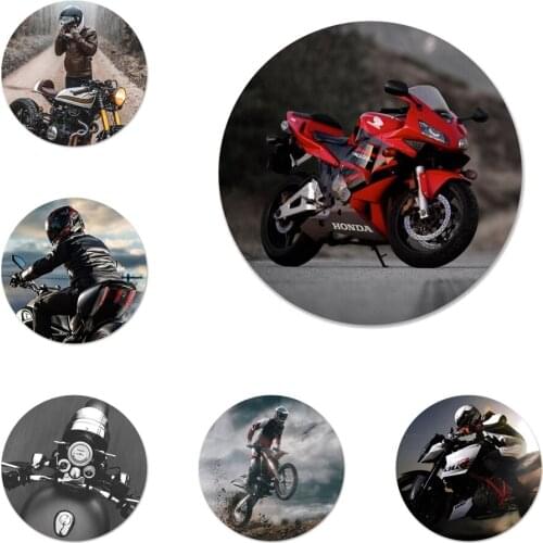 Biker motorcycle Icons Pins Badge Decoration Brooches Metal Badges For Clothes Backpack Decoration