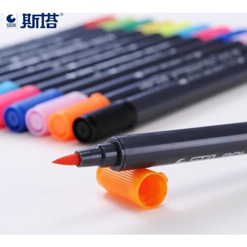 12/24/36/48 Colors/Box Marker Pen Scrapbooking Crafts Soft Watercolor Brush Pen Sketch Art Drawing Manga Markers Stationery