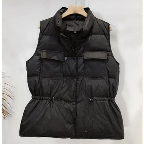 2020 New Ultra Light Down Vest Women Short Windproof Lightweight Warm Waistcoat Female White Duck Down Sleeveless Coat