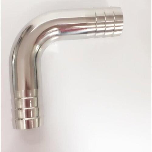 38mm 1.5" Hose Barb SUS 316L Stainless Steel Sanitary 90 Degree Elbow Pipe Fitting Home Brew Beer Wine