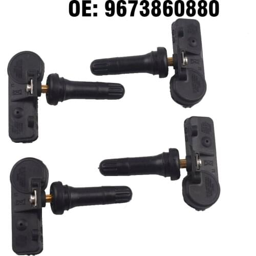 4 PCS Car Tire Pressure Monitor Sensor TPMS 9802003680 For Citroen c4 c5 C-Elysee DS4 DS5 DS9 Berlingo Peugeot 207 308 408 508