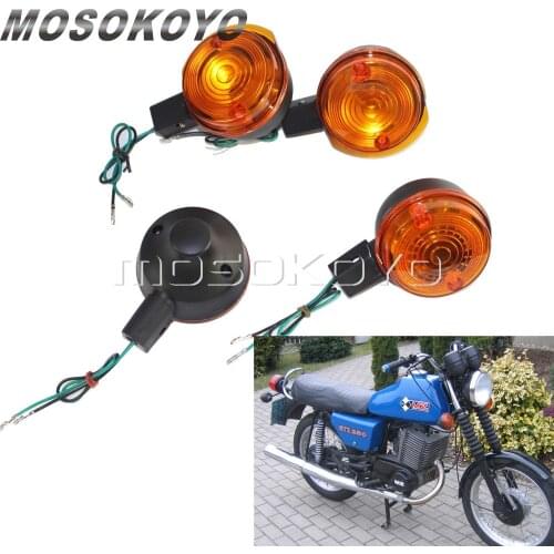 For Simson S50 S51 S70 Front Indicator Lamp Rear Turn Signal Light Blinker 4pcs Flasher